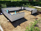 Halls Greenhouses Fundering Qube 106 - Zwart Gecoat