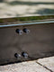 Halls Greenhouses Fundering Qube 128 - Zwart Gecoat