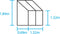Halls Greenhouses Muurkas WG 42 - Groen Gecoat