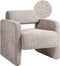 HALLSBERG - Fauteuil - Beige - Bouclé