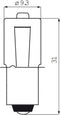 Halogeenlamp PX13.5S 6 Volt - 3 Watt met kraag