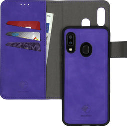 iMoshion Hoesje Geschikt voor Samsung Galaxy A20e Hoesje Met Pasjeshouder - iMoshion Uitneembare 2-in-1 Luxe Bookcase - Paars