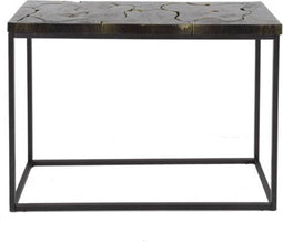 Haltafel (KD) black and gold - Teak black&gold