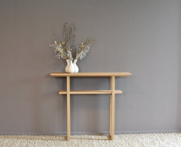 Haltafel Mila massief eiken 100 cm - Naturel | BY-OLAF