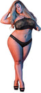 Halter Bandeau & Panty Set - Zwart