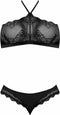 Halter Bandeau & Panty Set - Zwart