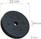 Halterschijven set 10 kg, Kunststof, 30 mm, 4 x 2,5 kg, Gewichten, Fitness