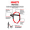 Halti Harnass Hondentuigje - Anti trektuigje - M - 60 tot 80 cm – Zwart