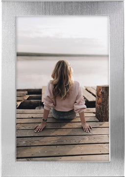 Hama 00193109, Enkele fotolijst, Aluminium, Zilver, Tafel, Muur, 10 x 15 cm, Rechthoekig