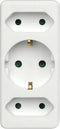 Hama 3-voudige, Verdeelstekker, Multi-Plug, 2 Euro stekker/1 geaarde stekker, wit