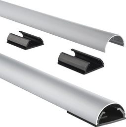 Hama Alu-kabelkanaal, halfrond, 110/3,3/1,8 cm, zilver