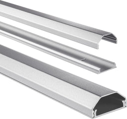 Hama Alu-kabelkanaal, hoekig, 110/3,3/1,7 cm, zilver