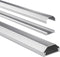 Hama Alu-kabelkanaal, hoekig, 110/3,3/1,7 cm, zilver