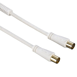Hama Antennekabel Coax-st. - Coax-st. Verg. Ferriet 1,5 M 90dB Wit