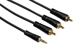 Hama audio/video kabel 3,5mm jack - 3 cinch, 1,5m 3 ster