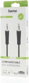 Hama Audiokabel, 3,5-mm-jack-st. - 3,5-mm-jack-st., stereo, 0,5 m