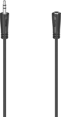 Hama Audioverlengkabel 3,5-mm-jack - koppeling, stereo, 3,0 m