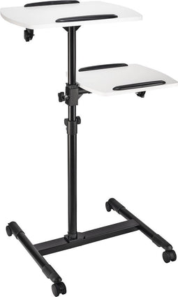 Hama Beamertafel met 2 niveaus (42x50/40x35 cm), in hoogte verst., met wielen