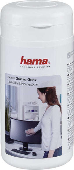 Hama Beeldscherm-reinigingsdoekjes, 100 stuks, in box