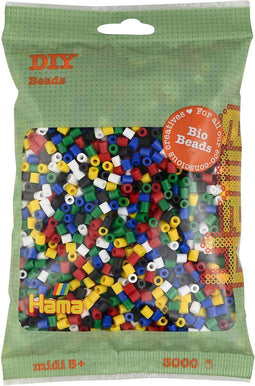 Hama Bio Strijkkralen Kleurenmix (198), 3000st.