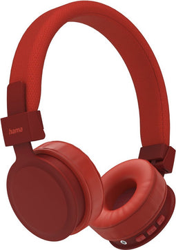 Hama Bluetooth®-koptelefoon "Freedom Lit", on-ear, vouwbaar, microfoon, rood