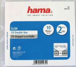 Hama Cd Doosjes Dubbel Slimline Per 10