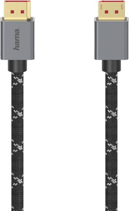 Hama DisplayPort-kabel, DP 1.4, Ultra-HD 8K, alu, 2,00m