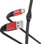 Hama Extreme USB naar Micro-USB Kabel - Oplaadkabel Geschikt voor Samsung - Dupont Kevlar / nylon materiaal - 3A USB 2.0 - 480Mbps - 150cm - Zwart/Rood