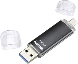 Hama FlashPen Laeta Twin USB-stick smartphone/tablet Zwart 32 GB USB-A 3.2 Gen 1, Micro-USB 2.0