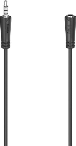 Hama Headset-verlengkabel 4pol. 3,5-mm-jack - koppeling, stereo, 1,5 m