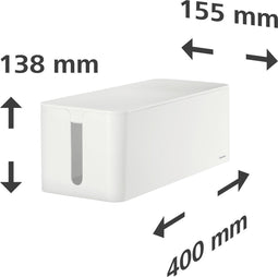 Hama Kabeldoos "Maxi", 40,0 x 15,6 x 13,5 cm, wit