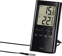 Hama Lcd-thermometer "T-350", zwart