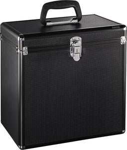 Hama LP-koffer 50, alu-look, zwart