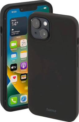 Hama MagCase Finest Feel Pro Cover Hoesje geschikt voor iPhone 14 Plus - Compatibel met Magsafe - Zijdezacht afwerking - Krasbestendig - Zwart