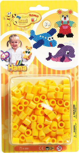 Hama - Maxi Strijkkralen - geel - 250 stuks