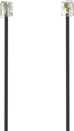 Hama Modulaire kabel, stekker 6p4c - stekker 6p4c, 10 m, zwart