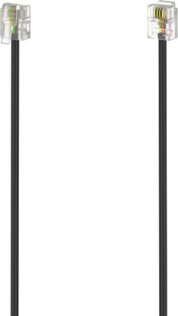 Hama Modulaire kabel, stekker 6p4c - stekker 6p4c, 3 m, zwart