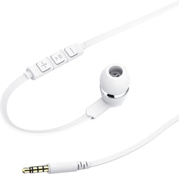 Hama Oordopjes "Joy", in-ear, microfoon, platte kabel, wit