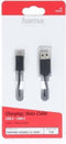 Hama Oplaad-/gegevenskabel, USB Type-C - USB-3.1-A-stekker, 1 m, zwart