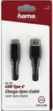 Hama Oplaad-/gegevenskabel, USB Type-C - USB-3.1-A-stekker, 1 m, zwart