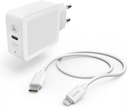 Hama Oplaadset, Lightning, Power Delivery (PD), 18W, wit