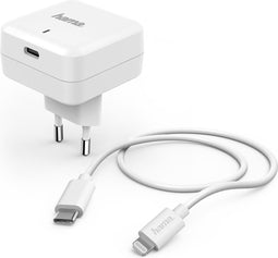 Hama Oplaadset, Lightning, Power Delivery (PD), 30W, wit