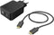 Hama Oplaadset, USB-C, PD/Qualcomm®, USB-A, 18W, USB-C-kabel, 1,5 m, zwart