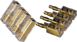 Hama Plug Con.4Pin Gold 6Qmm