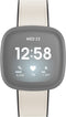 Hama Polsband voor Fitbit Versa 3/Sense, horlogebandje van leer en silic., wit