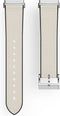 Hama Polsband voor Fitbit Versa 3/Sense, horlogebandje van leer en silic., wit