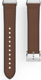 Hama Polsband voor Fitbit Versa 3/Sense, horlogebandje van leer en silic., bruin