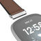 Hama Polsband voor Fitbit Versa 3/Sense, horlogebandje van leer en silic., bruin