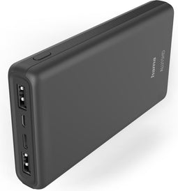 Hama Power Pack "ALU15HD" 15000mAh, 3 uitgangen: 1x USB-C, 2x USB-A, antraciet