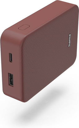Hama Power Pack Colour 10 – 10.000 mAh Powerbank met USB-C en USB-A – Rood